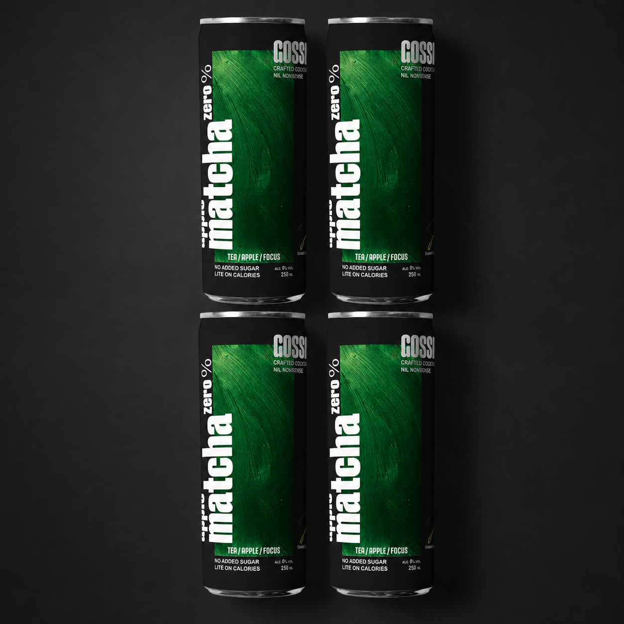 GOSSIP Apple Matcha 0.0 4-pack